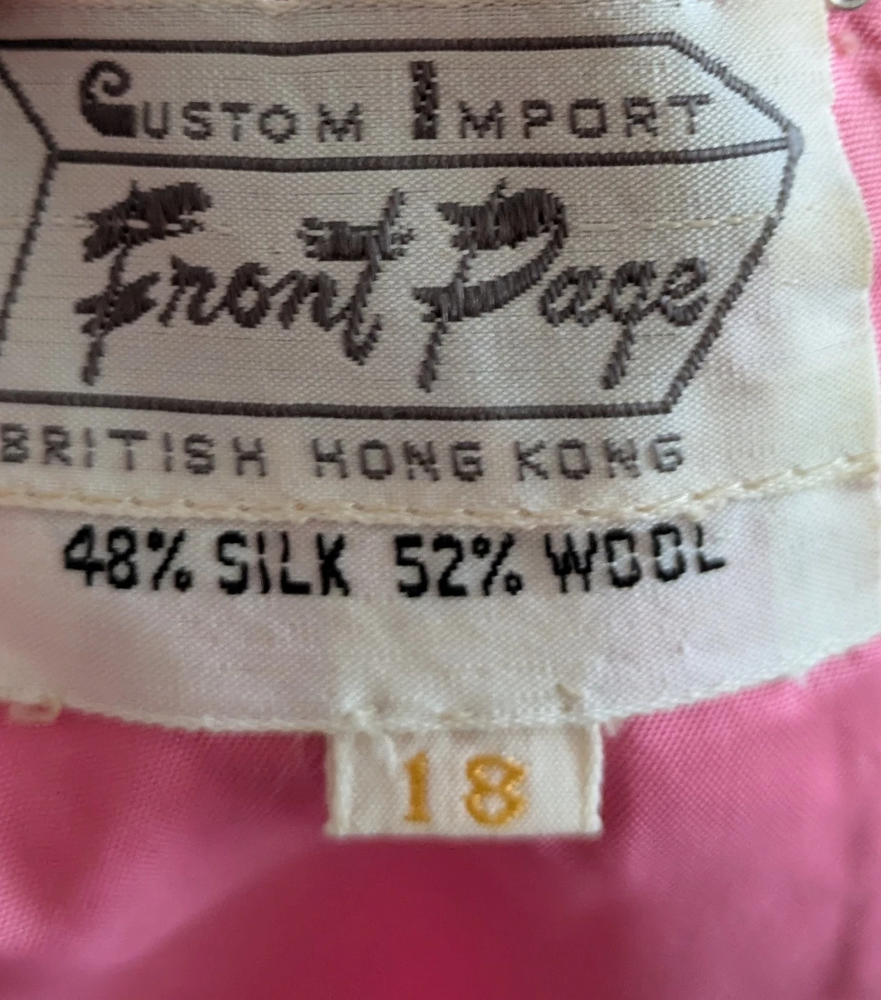 Two Vintage Dresses Silk Fashions and Front Page Size 18 - photo 5