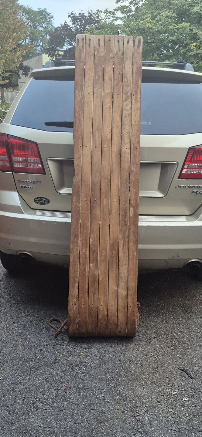 Vintage wooden toboggan - photo 5