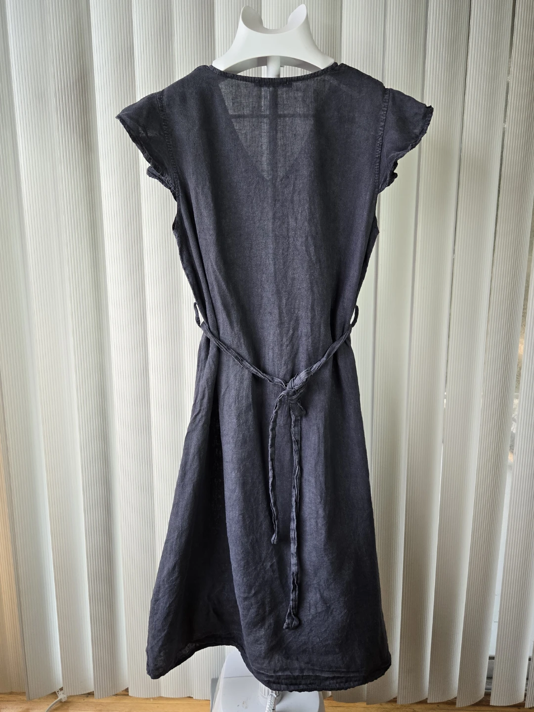 Viola Borghi Navy Linen Dress - Size M - photo 2