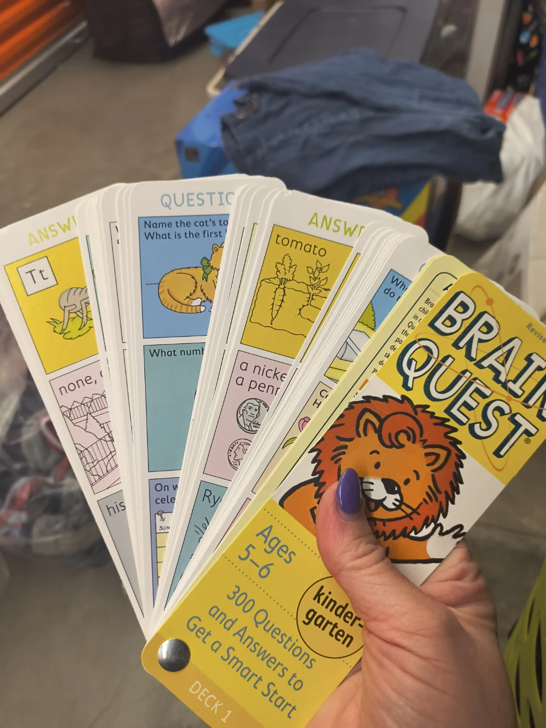 Brain Quest Kindergarten Educational Card Deck - photo 3