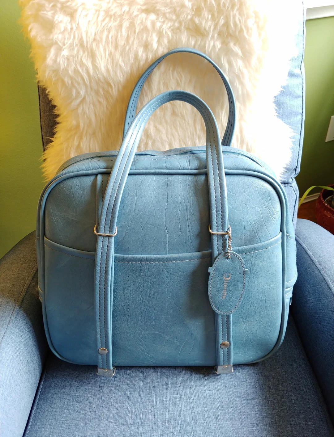 Vintage Dionite Carry-On Luggage Bag
