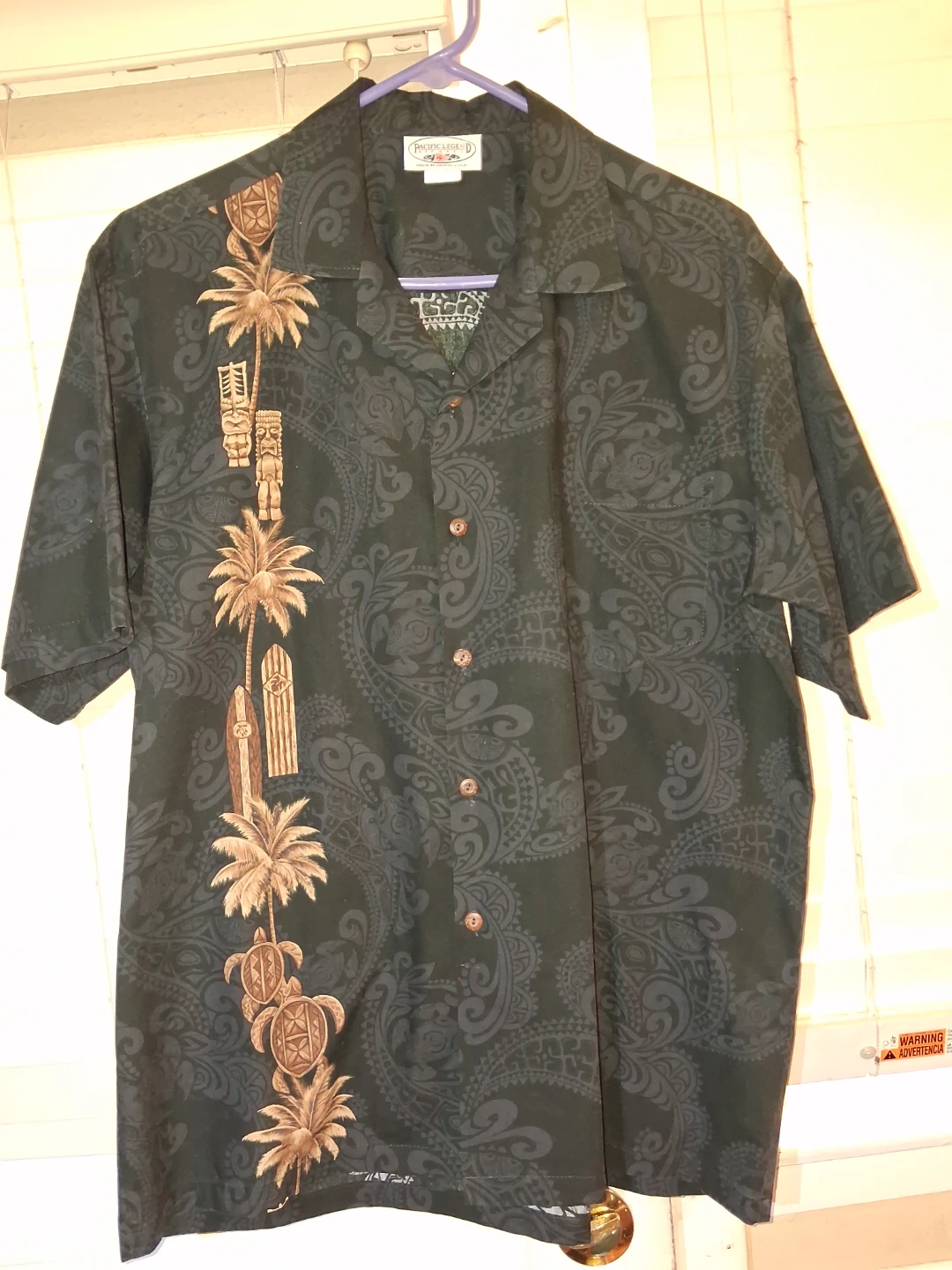 Pacific Legend Black Hawaiian Shirt
