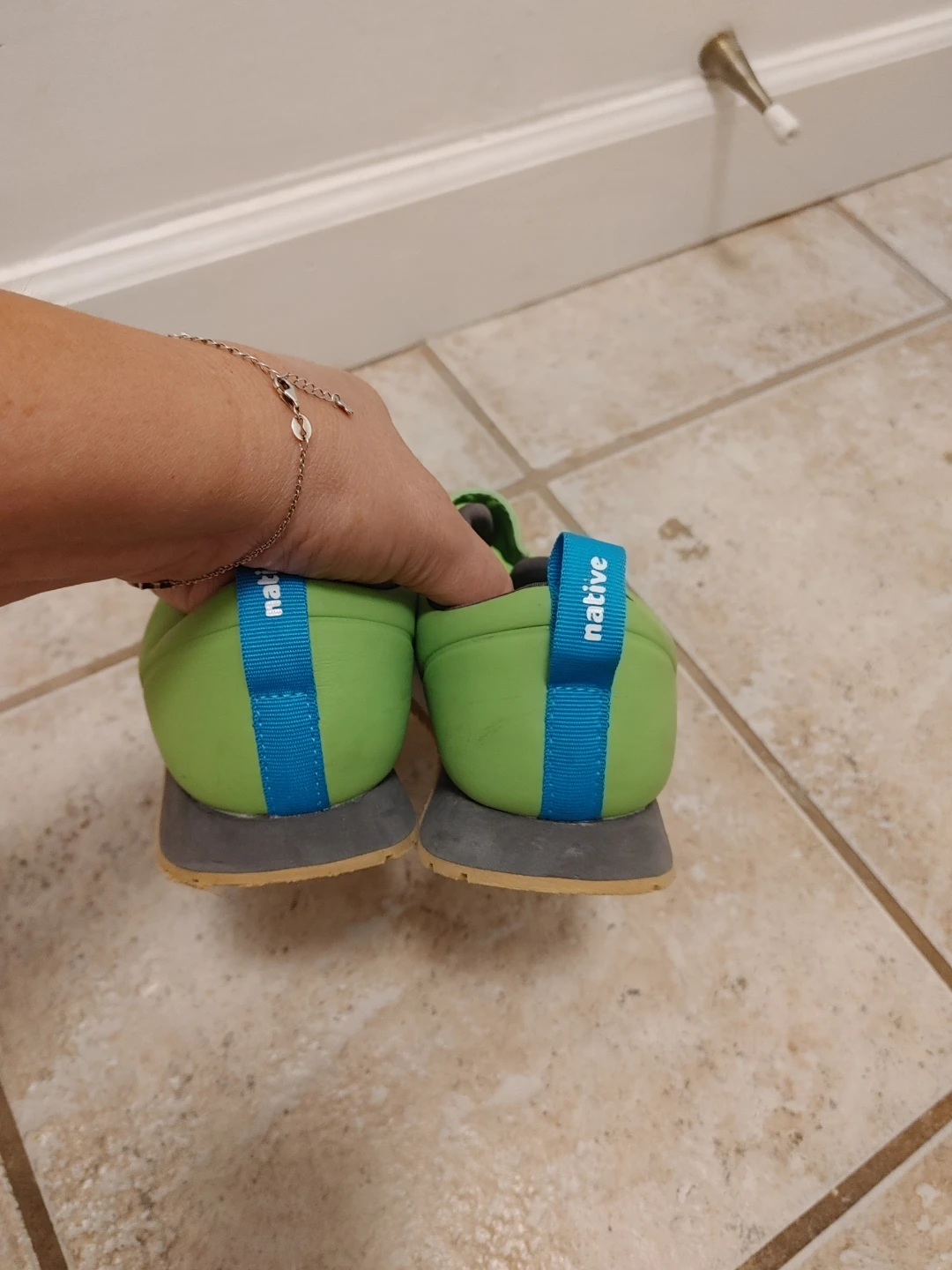 Native Kids Shoes - Lime Green size J2 - photo 3