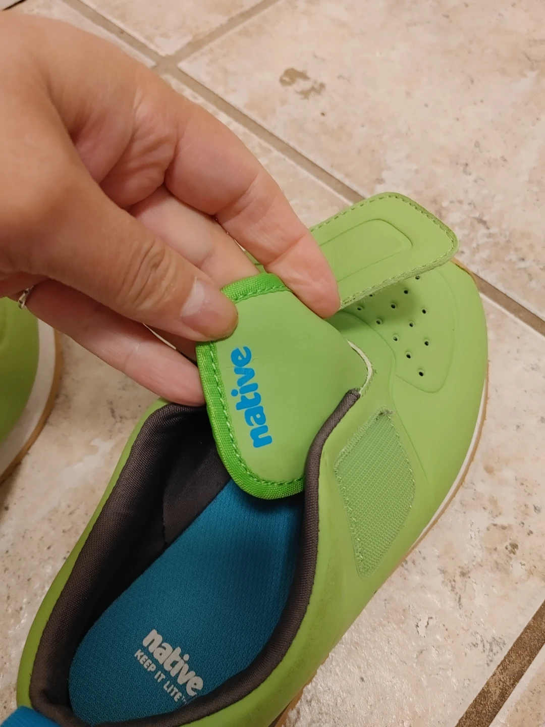 Native Kids Shoes - Lime Green size J2 - photo 5