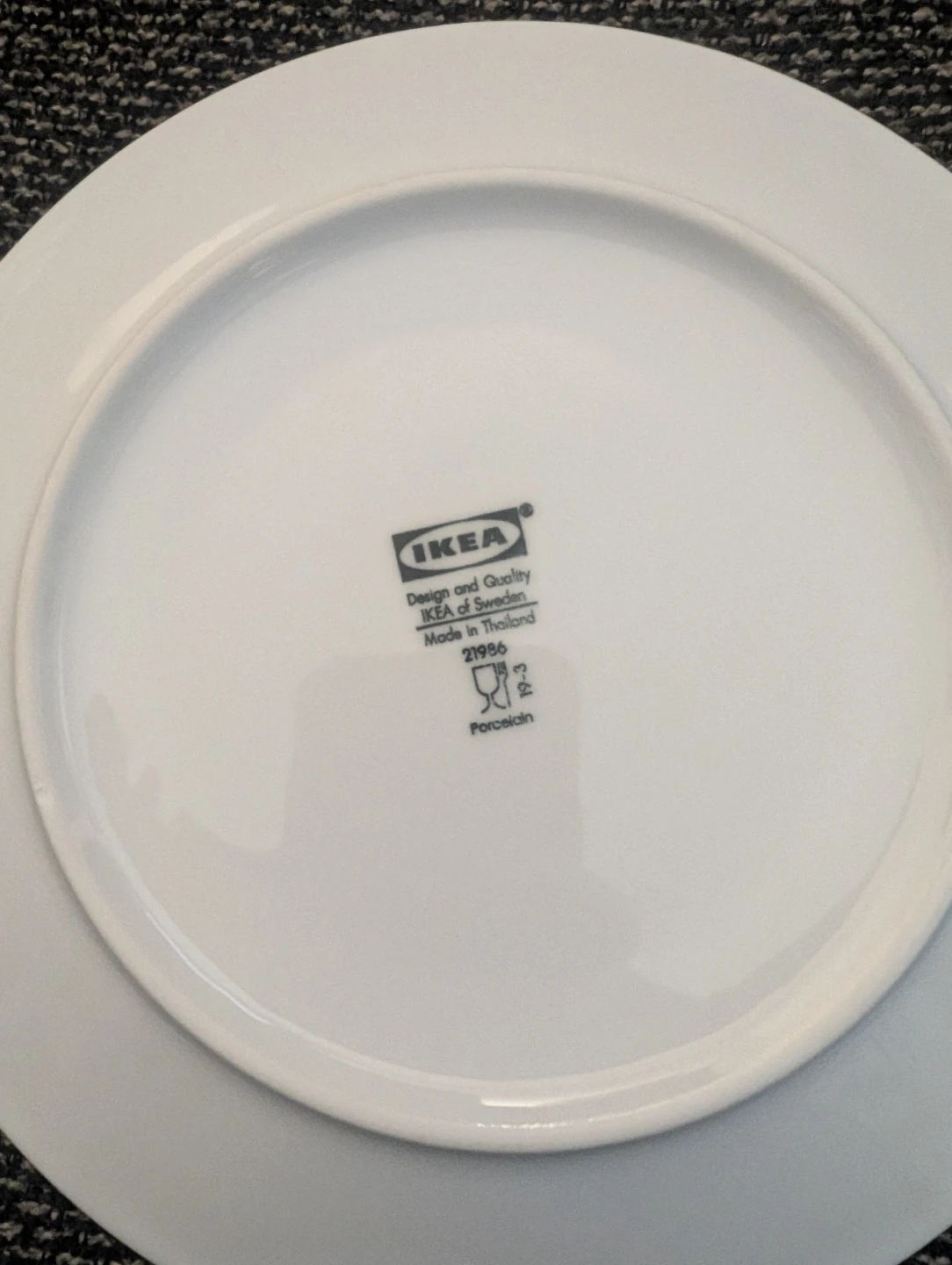Set of 6 IKEA White Porcelain Plates - photo 2