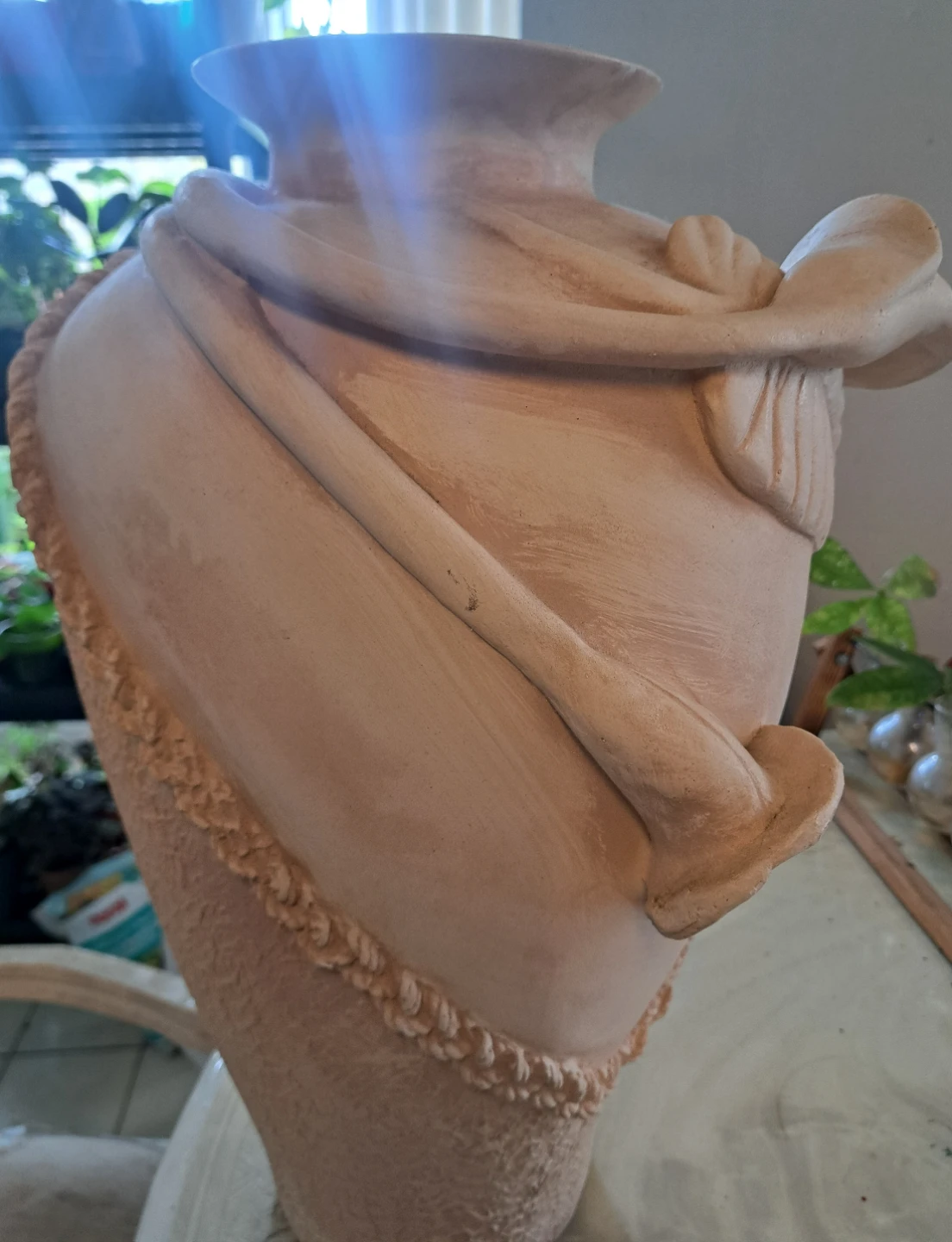 Large Decorative Terracotta Vase