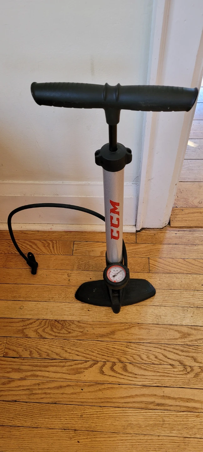 CCM Bicycle Floor Pump with Pressure Gauge - Great Condition