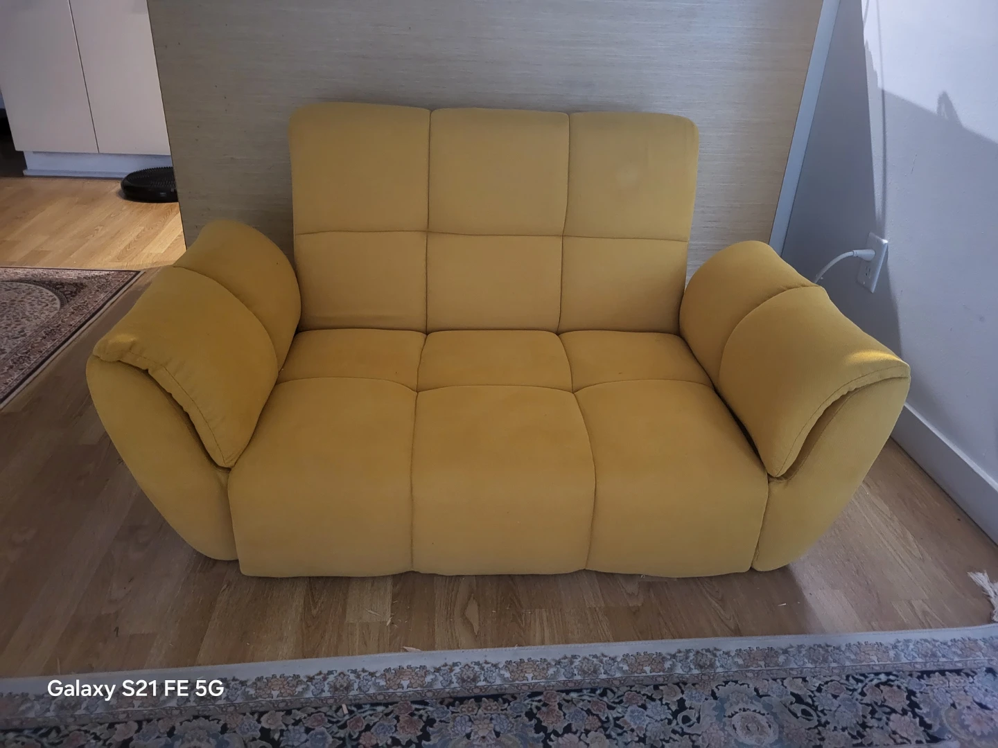 Yellow floor sofa - photo 5