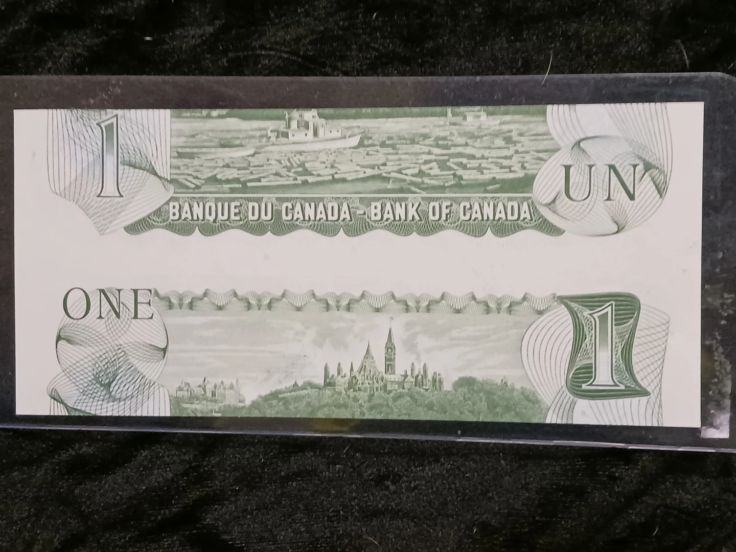 1973 Canada 1$ Error Note out of register 50% 2 notes) - photo 5