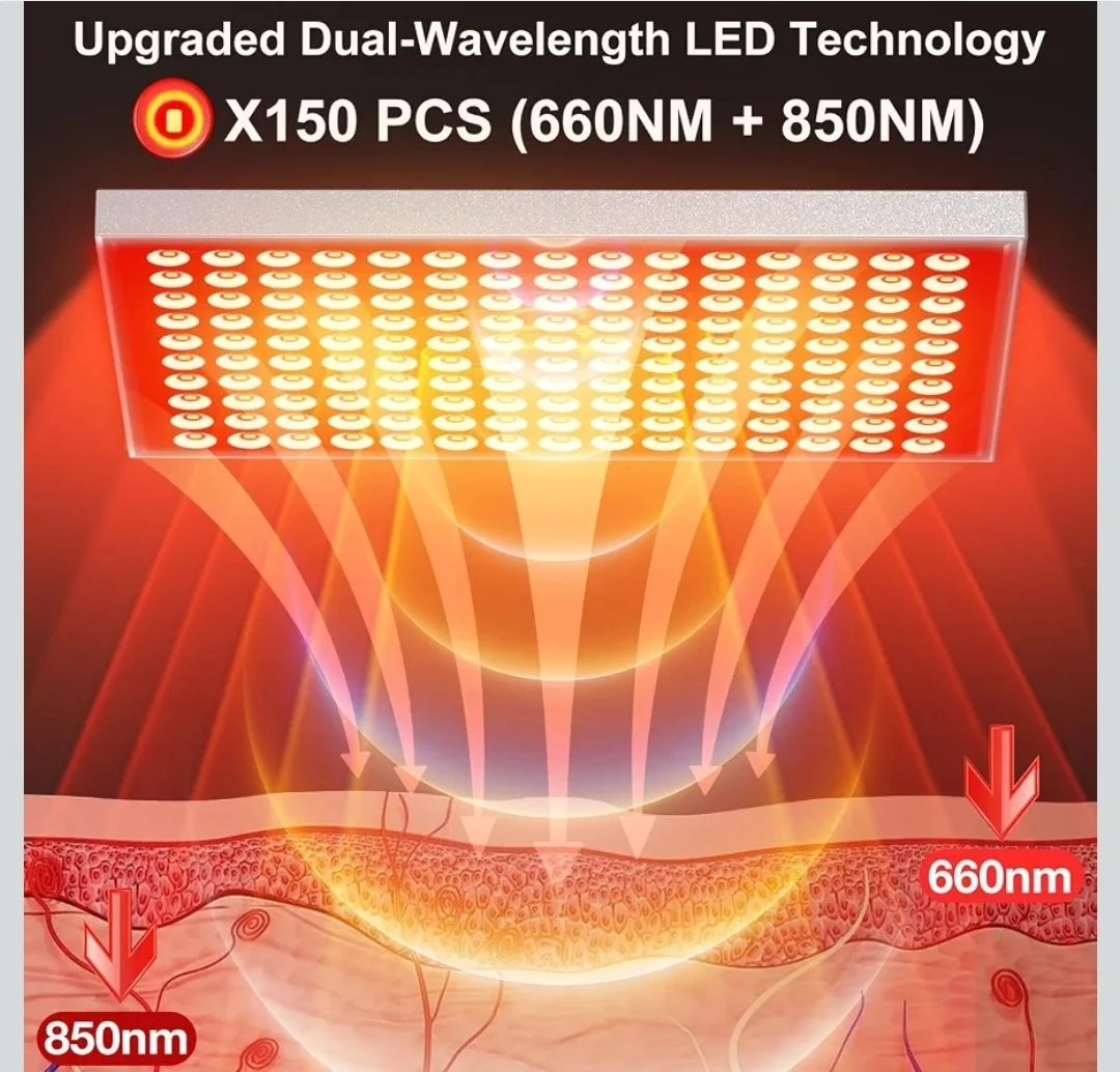 Red Light Therapy Panel with Adjustable Stand - photo 5