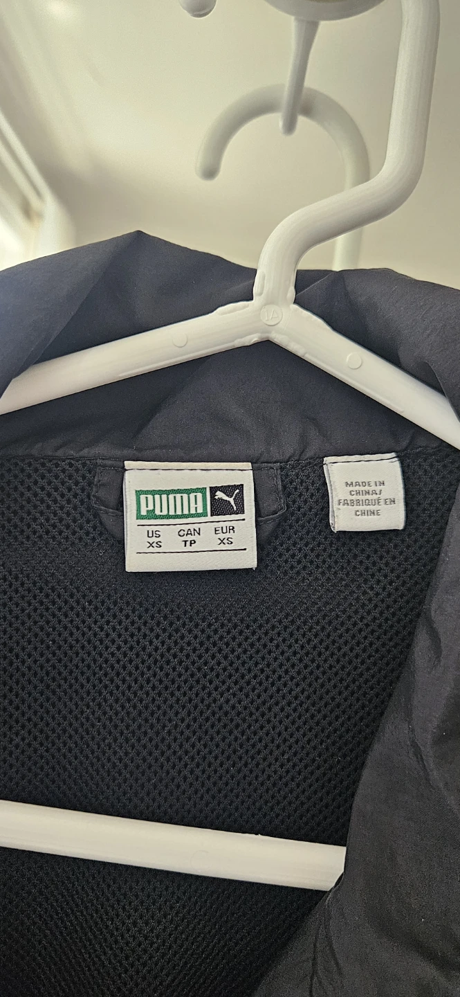 Puma Black Windbreaker Jacket XS - photo 3