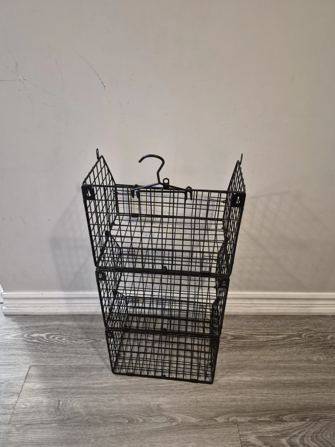 3-Tier Black Wire Hanging Storage Organizer - photo 4