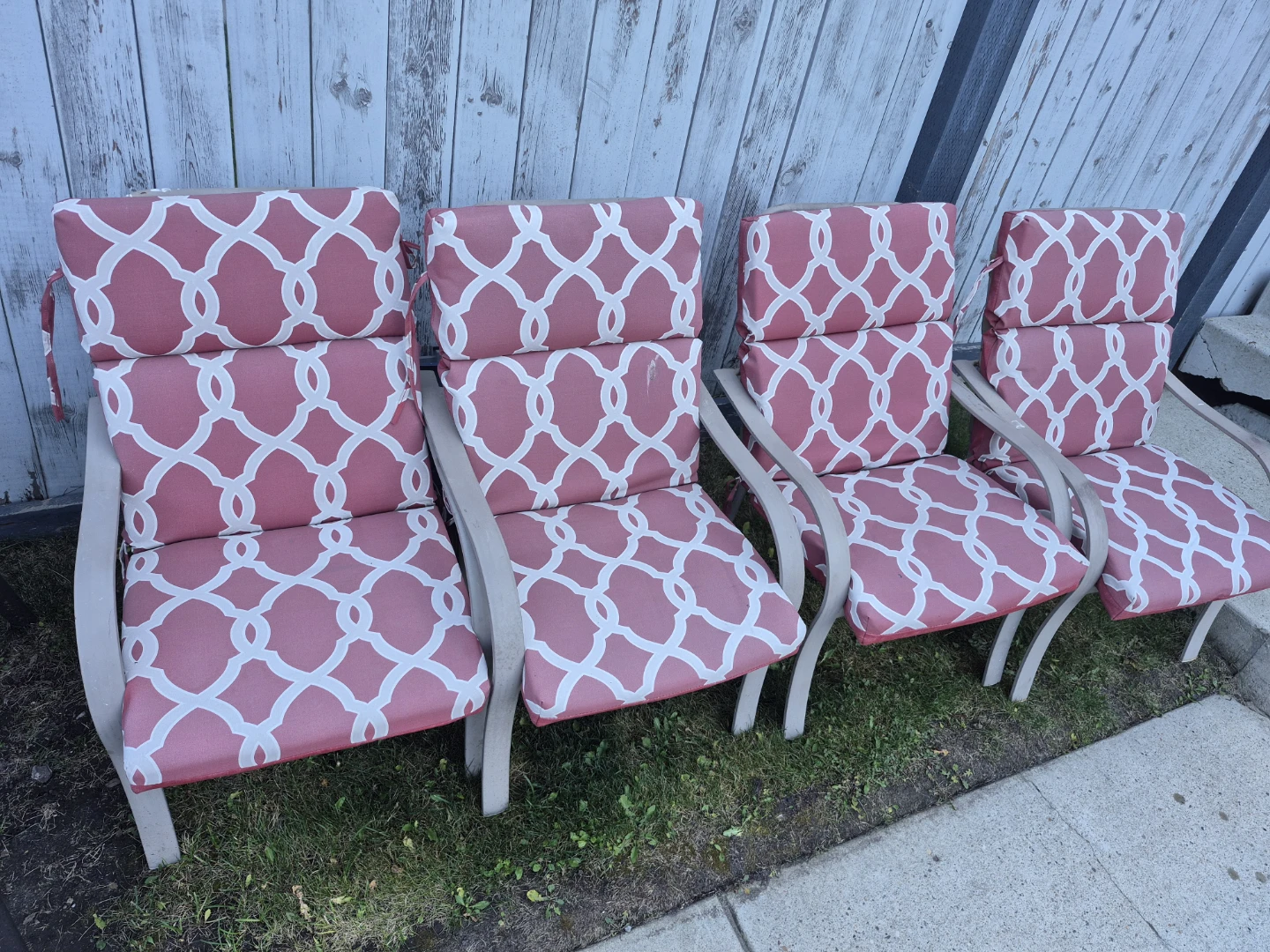 Set of 4 Outdoor Patio Chairs