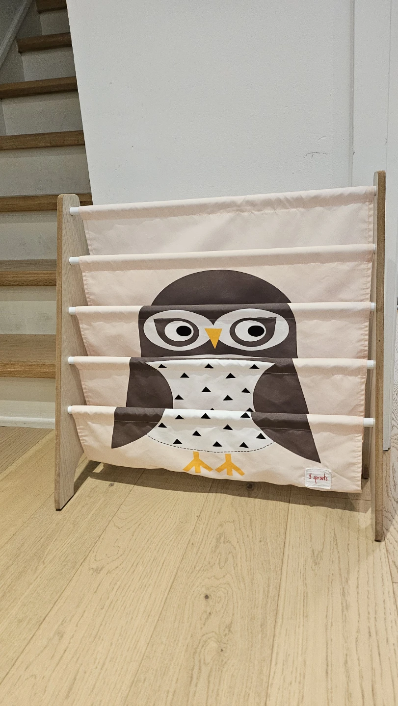 3 Sprouts Book Rack - Owl
