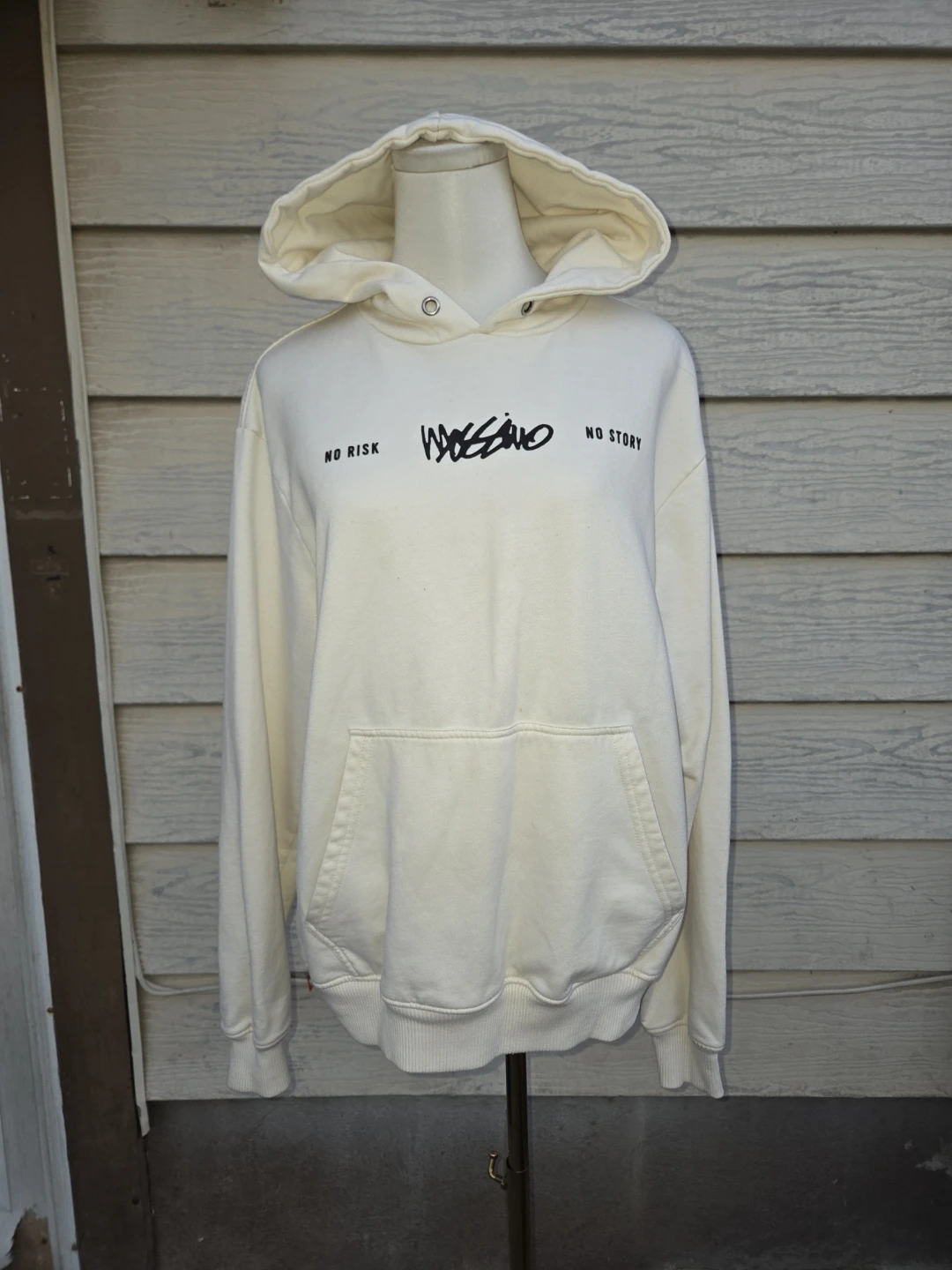 Mossimo Cream Graphic Hoodie