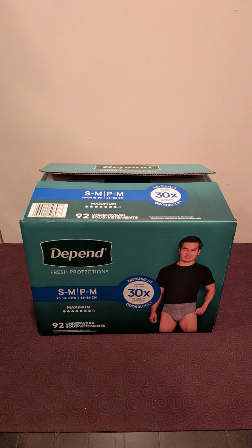 Depend Fresh Protection Underwear S-M