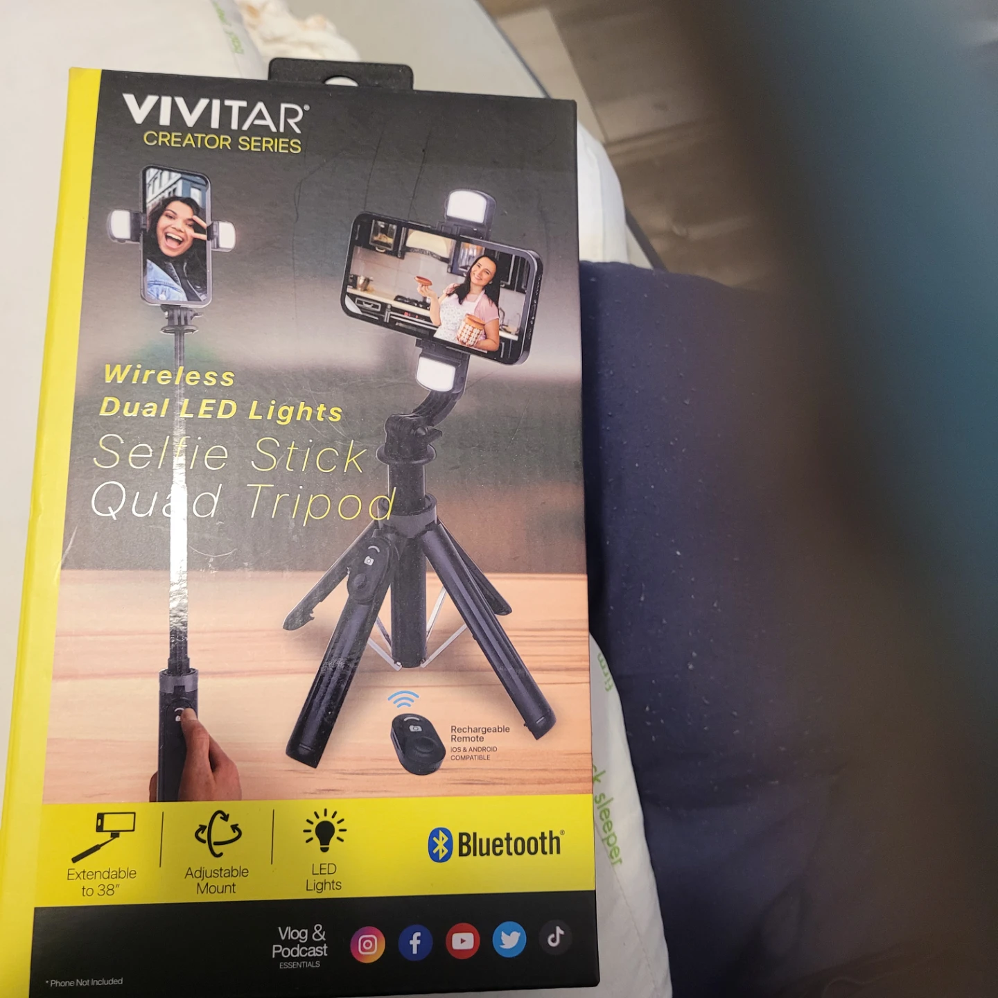 Vivitar Creator Series Wireless Selfie Stick Quad Tripod