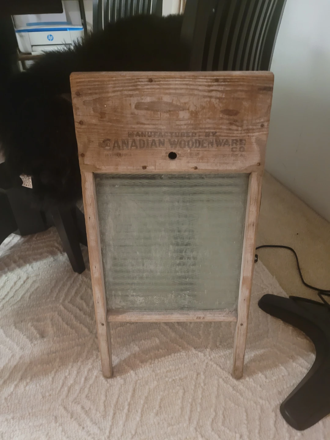 Vintage Canadian Woodenware Washboard