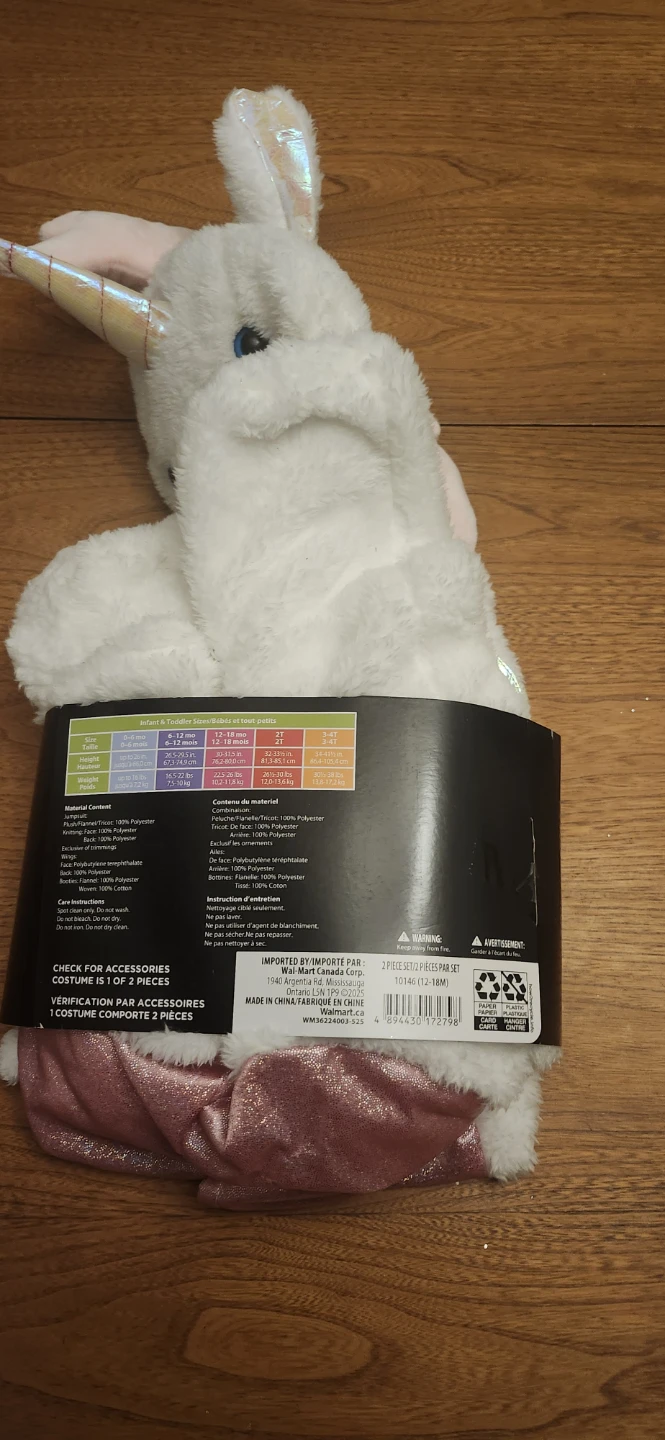 Tiny Unicorn Baby Costume 12-18 Months - photo 3