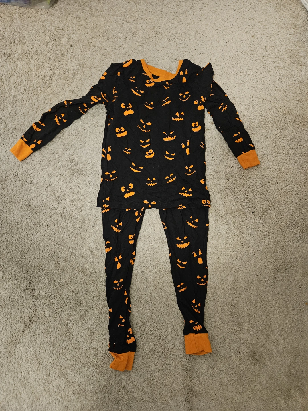 Childrens Halloween Pumpkin Pajama Set youth 7-8