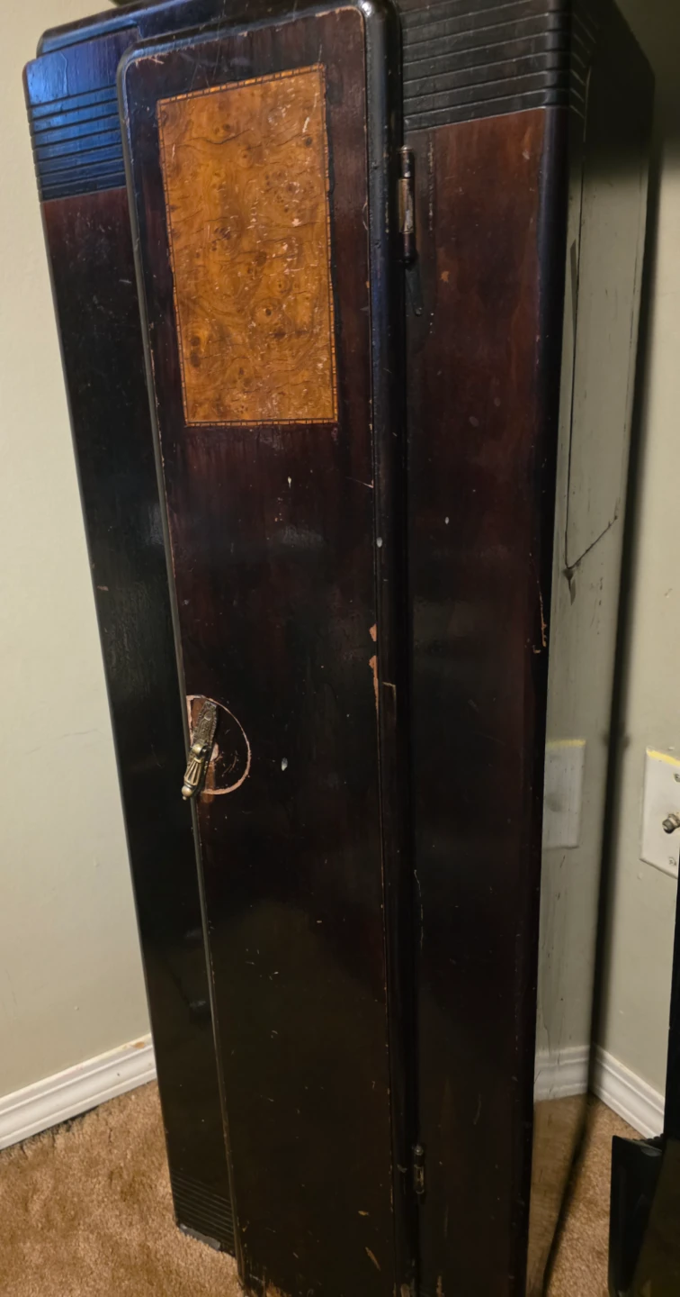 Vintage Art Deco Tall Cabinet