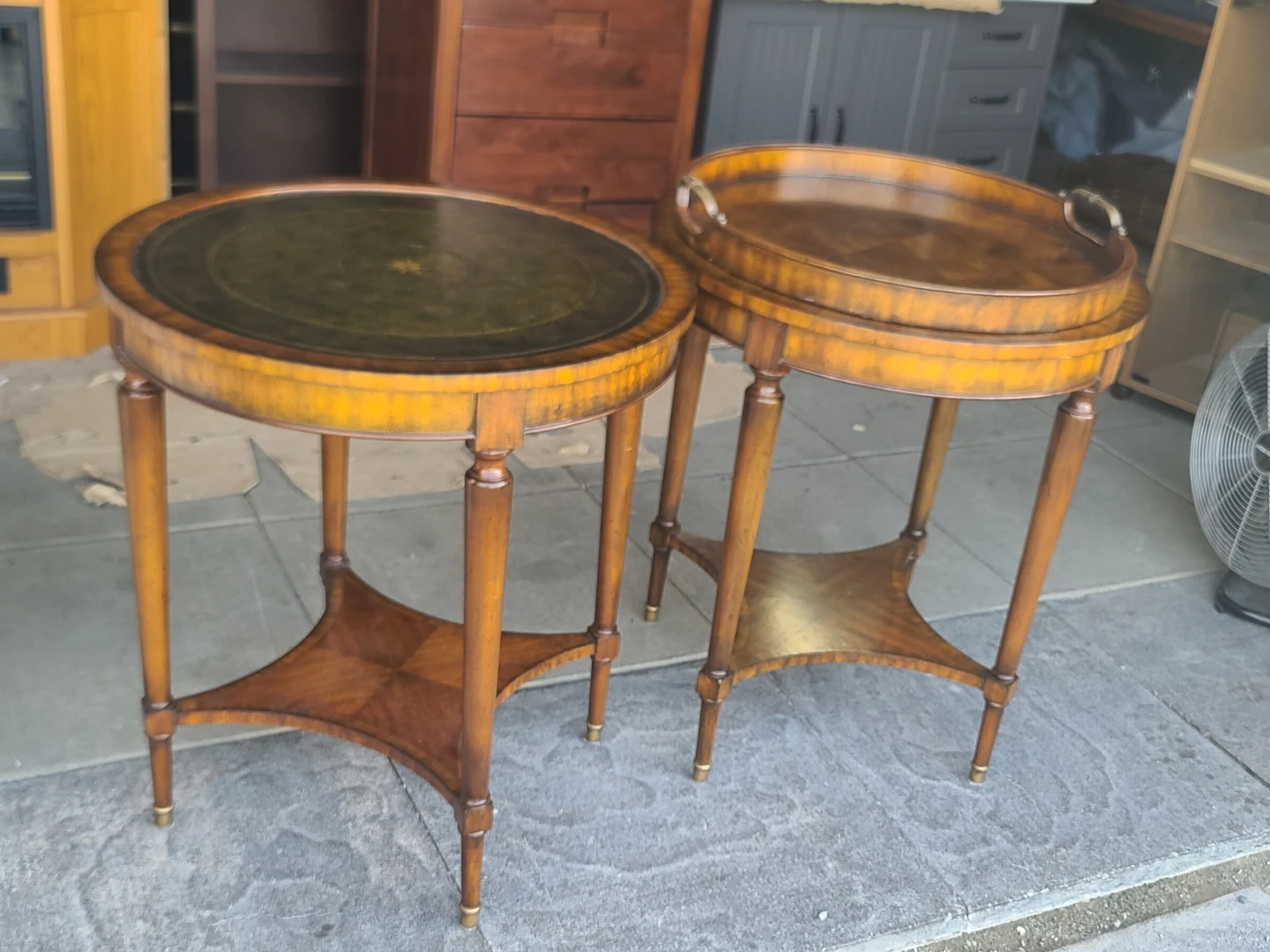 Maitland-Smith Round Side Tables - photo 3