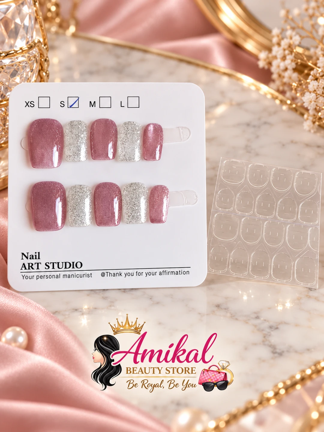 Amikal Beauty Store Press-on Nails Size Small