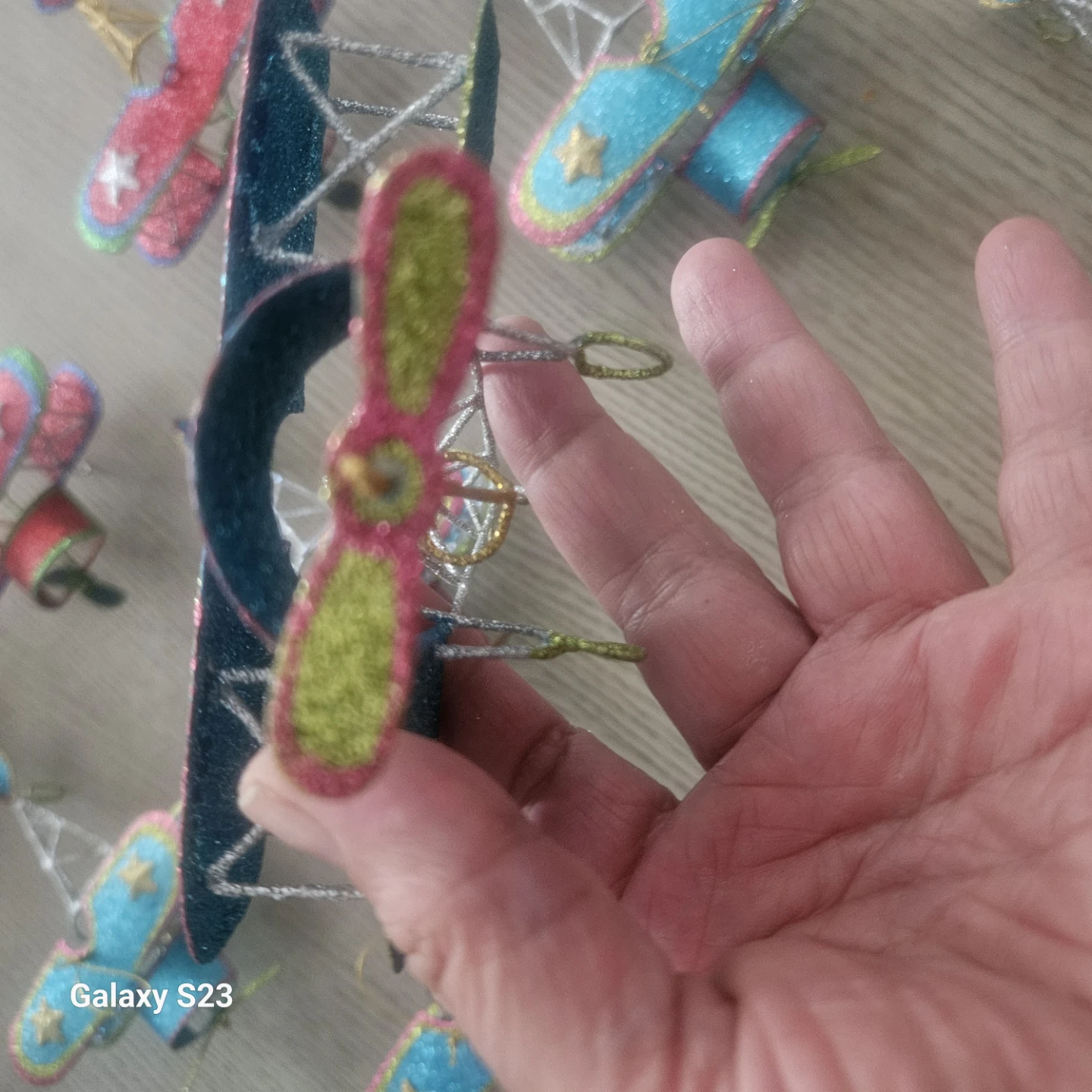 Glitter Airplane Christmas Ornaments - photo 4