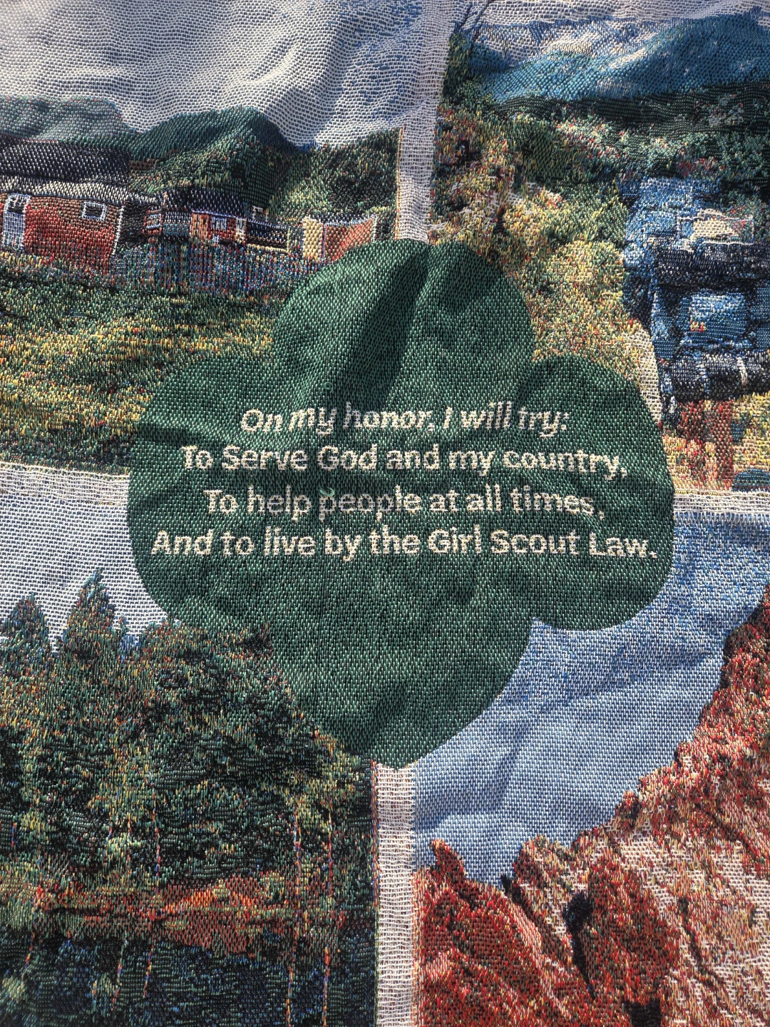 Girl Scouts of Colorado 100 Years Woven Throw Blanket - photo 4