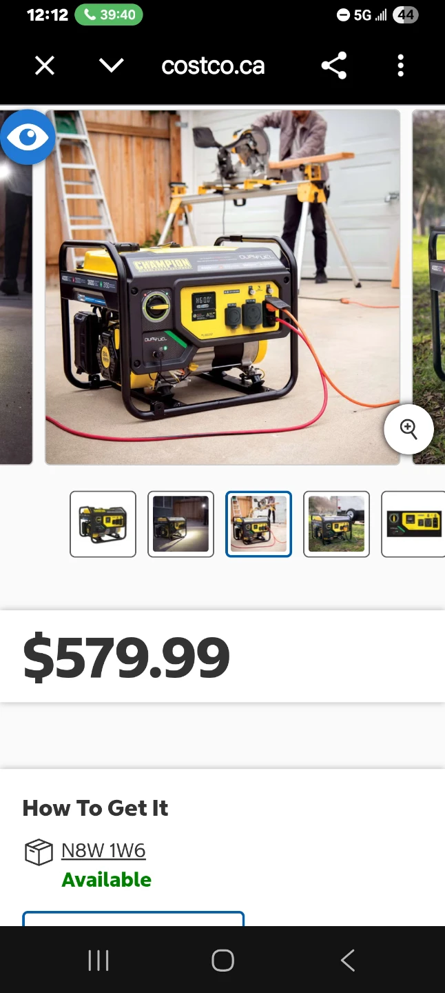 Champion 4000W Dual Fuel Portable Generator - photo 2