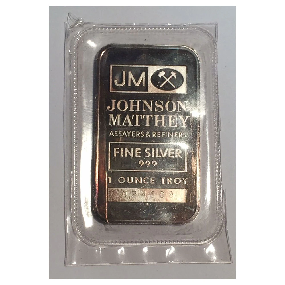 Johnson Matthey 1 oz Fine Silver Bar - photo 2