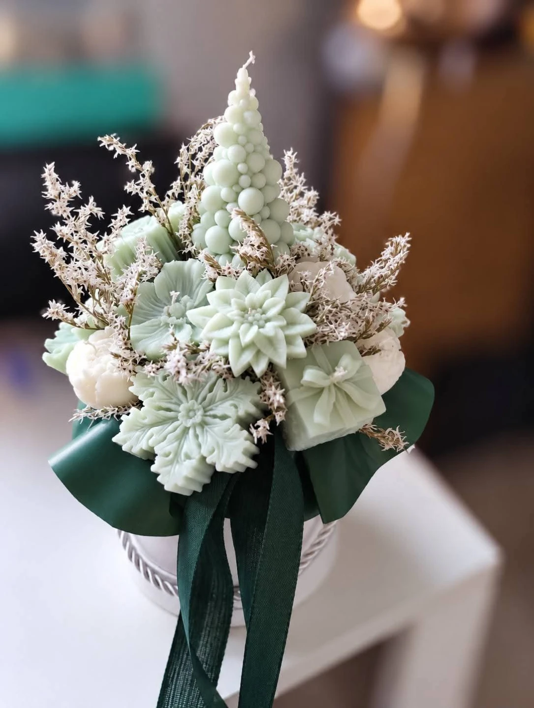 Floral Candle Arrangement Gift Box - photo 5