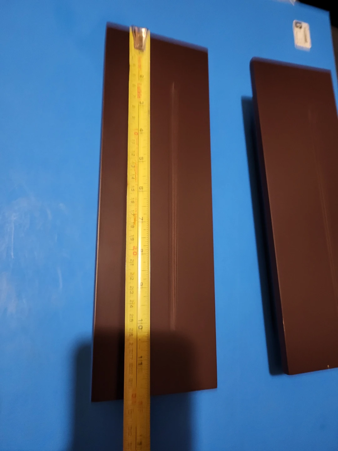 Two Brown Wall-Mounted Shelves - photo 4