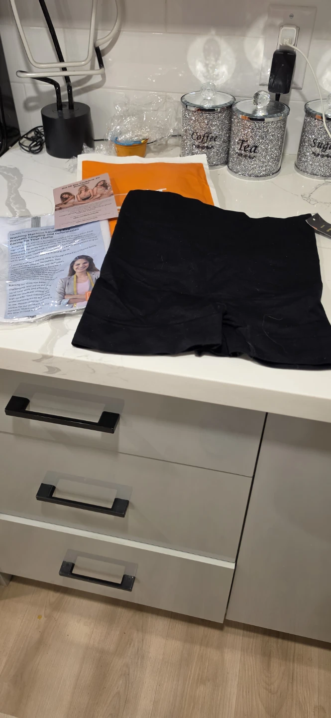 NEW Hey Girl Black Shapewear Shorts MED - photo 2