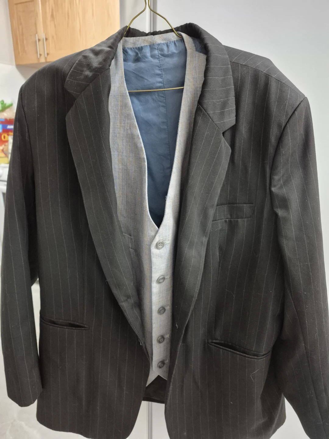 Mens suit jacket + Waistcoat Vest