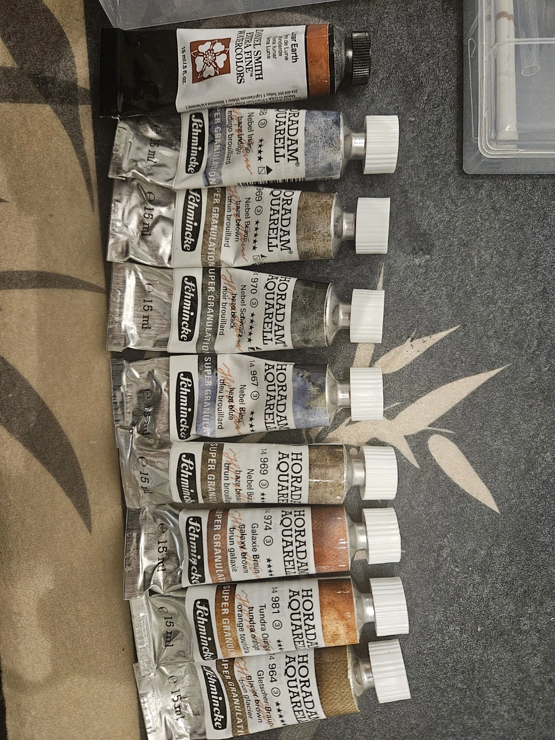 Watercolor tubes