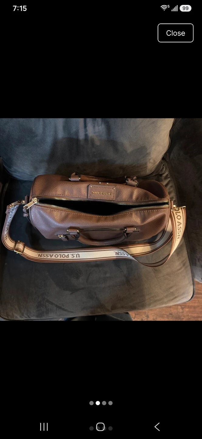 U.S. Polo Assn. Brown Satchel Bag - photo 2
