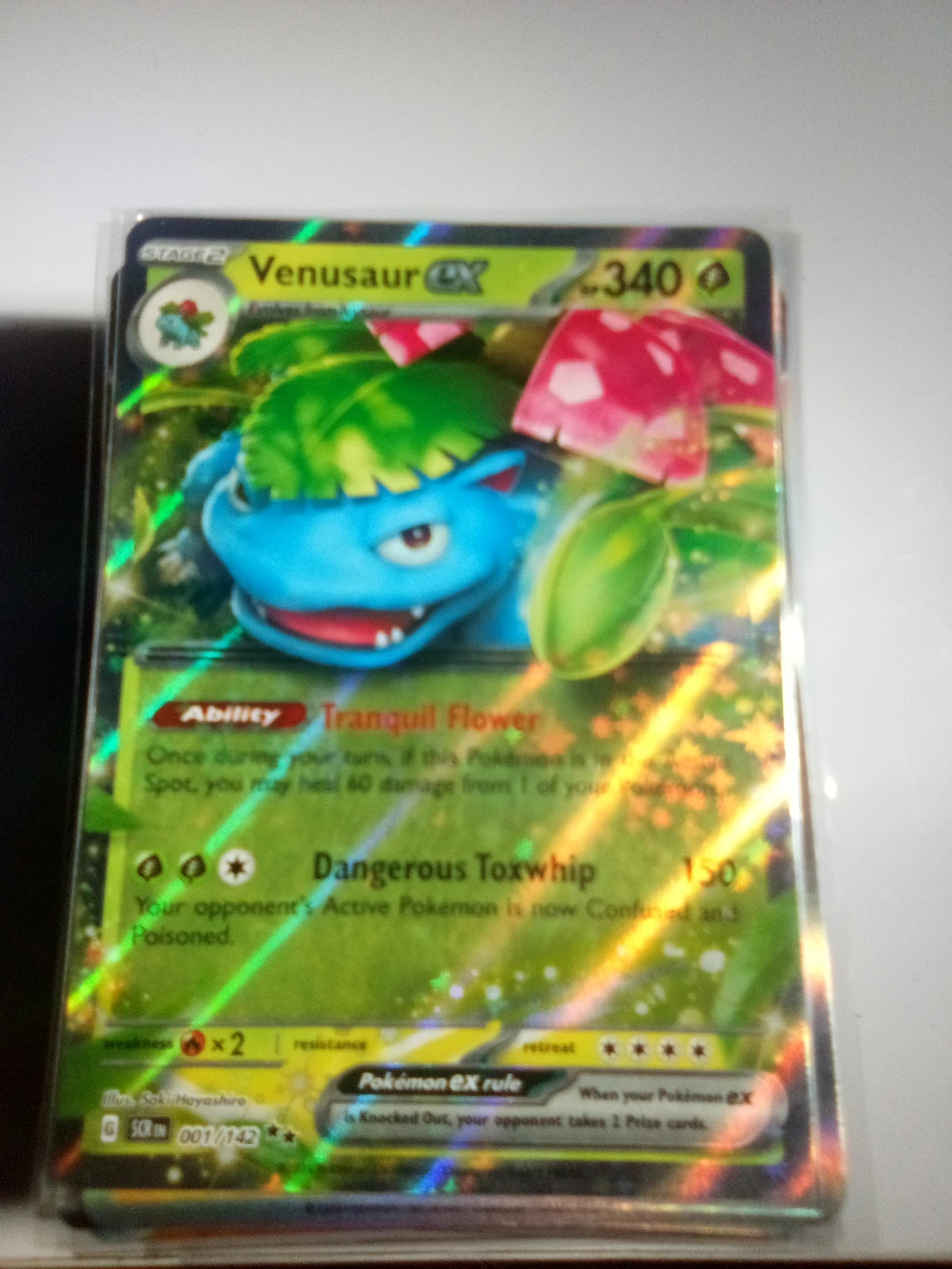 Pokemon Trading Card Venusaur ex 001/142
