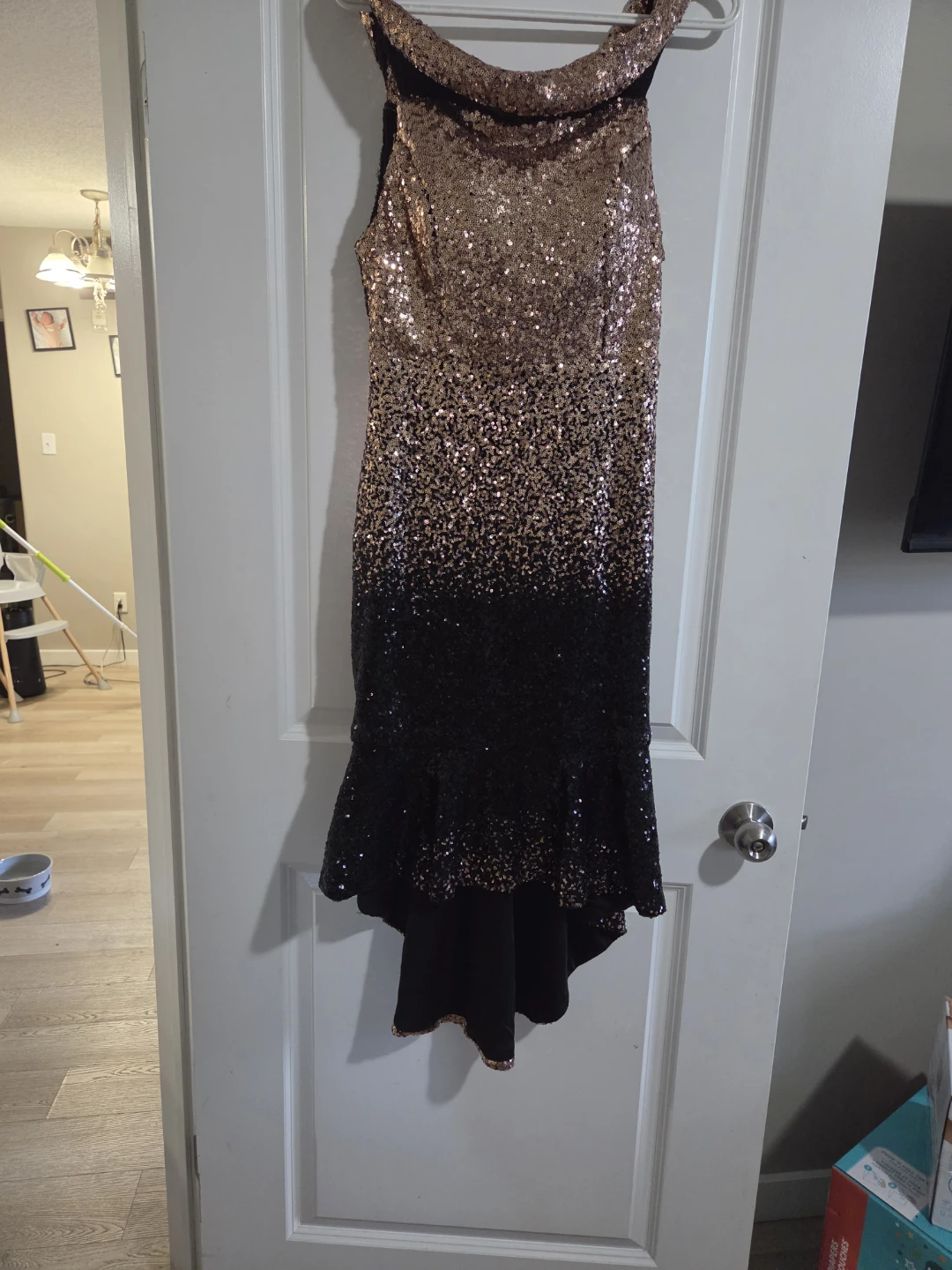 Goldengirl Fashion Sequined Ombre Dress