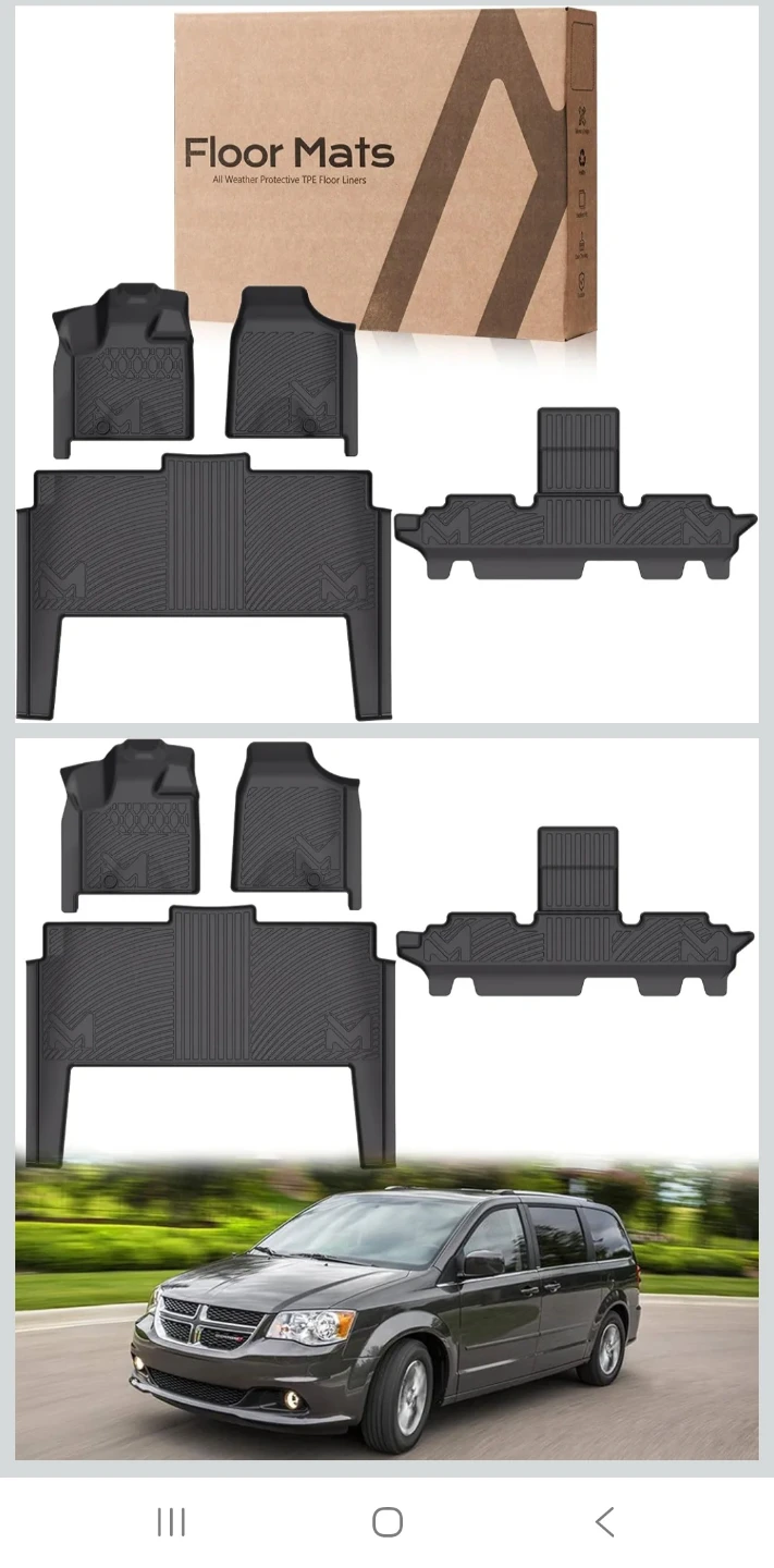 Floor Mats for 2011-2021 Dodge Grand Caravan 7 Seats