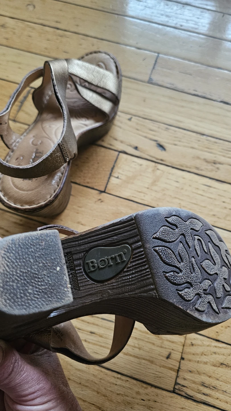 Børn Metallic Gold Sandals - photo 3
