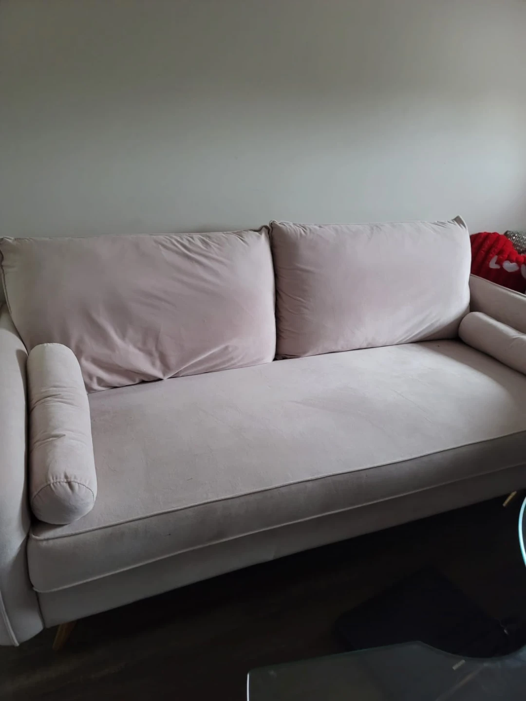Pink Velvet Sofa - photo 2