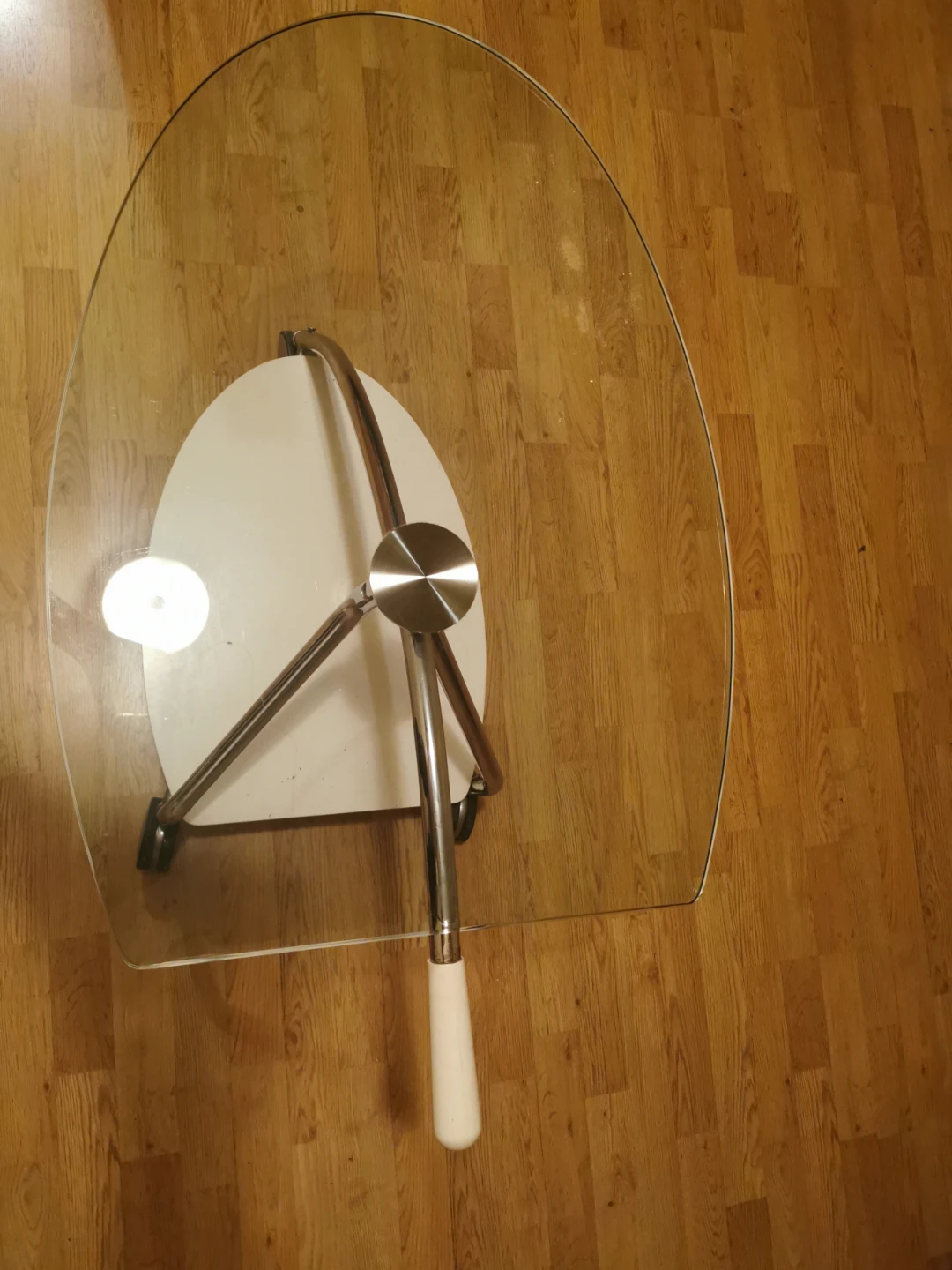 Modern Glass and Metal Serving Cart