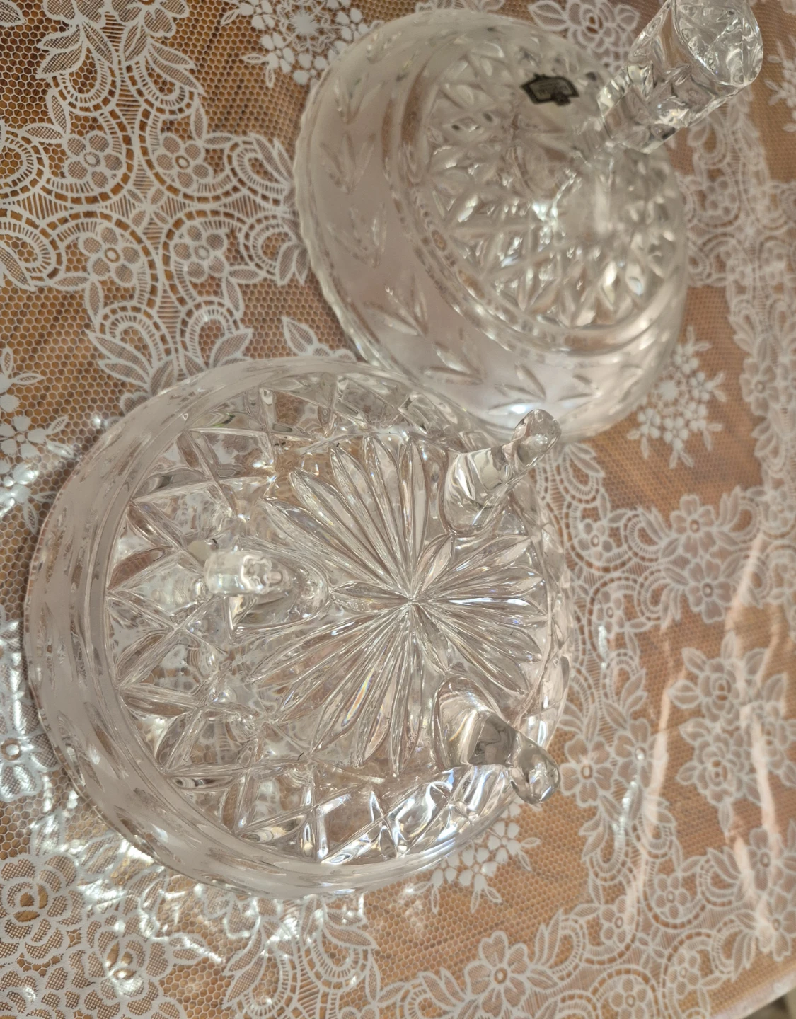 Yugoslavia Kristal  Crystal Covered Dish - photo 3