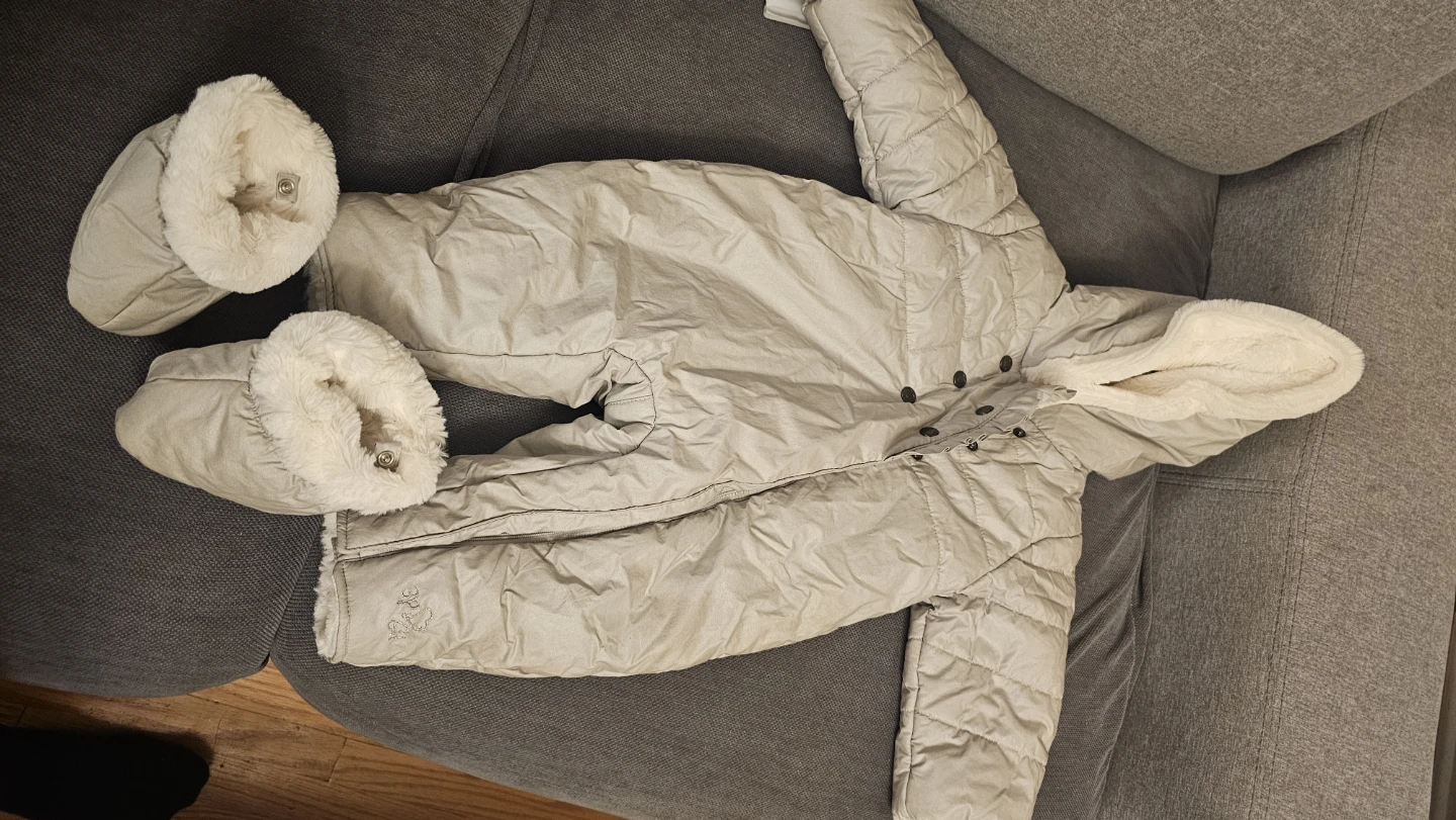 3 Pommes Beige Baby Snowsuit - photo 3