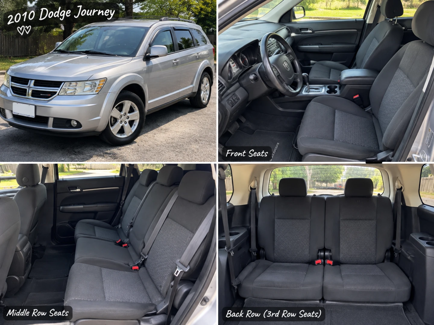 2010 Dodge Journey Rear Seats
