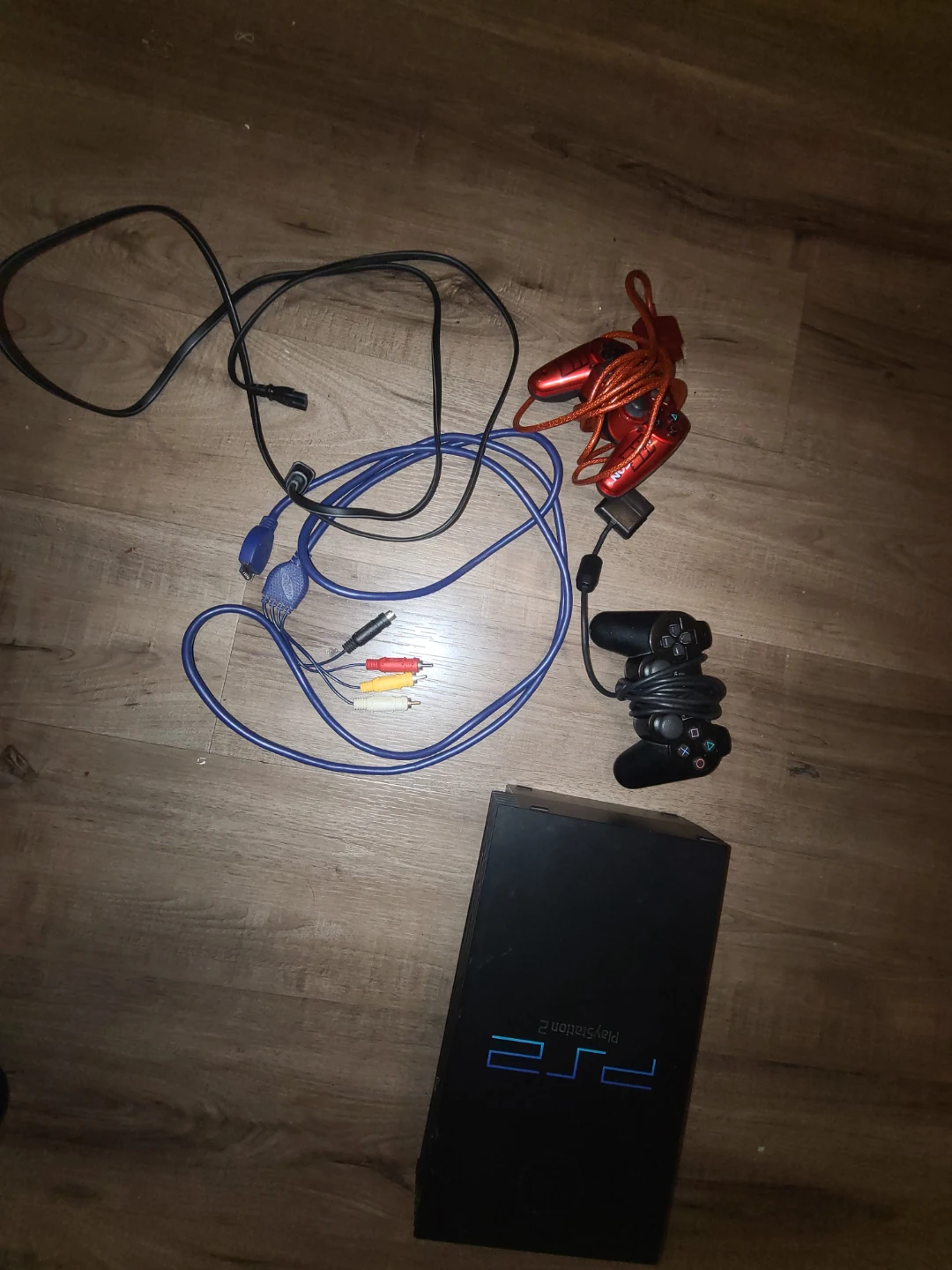 Ps 2 Fat Console Bundle + 2 Controllers, Cables & 13 Games