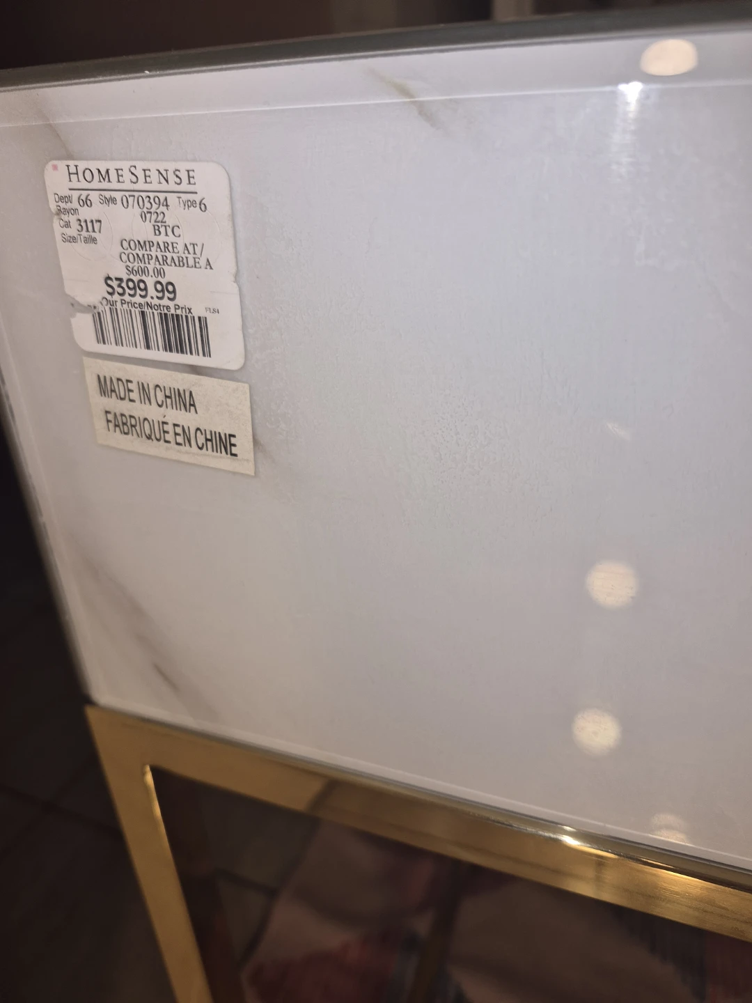 HomeSense Marble Vanity Table with LED Mirror - photo 5