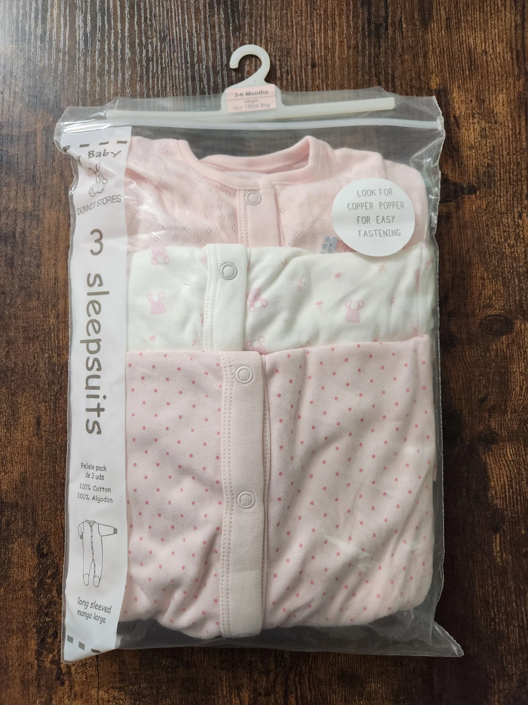 Dunnes Stores Baby Sleepsuits 3-6 Months - photo 2