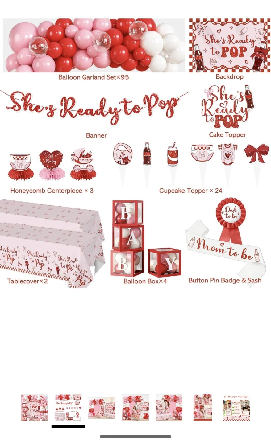 She's ready to pop baby shower package - photo 3